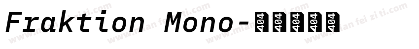 Fraktion Mono字体转换